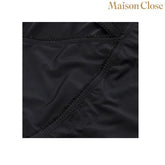 MAISON CLOSE Black Bodysuit Thong With Naked Breast Teddies and Bodysuits